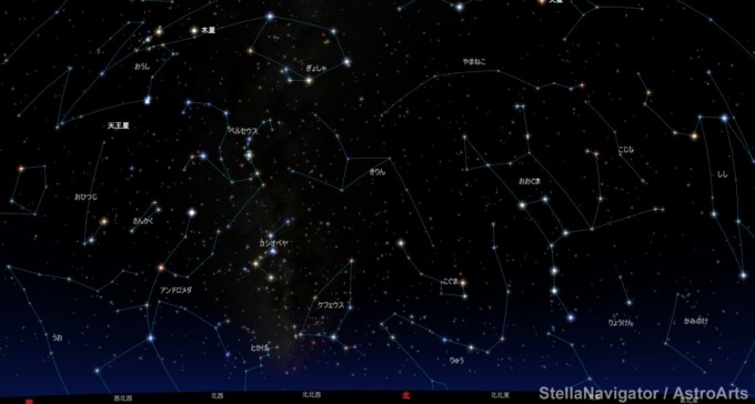 1月1日0時北星図